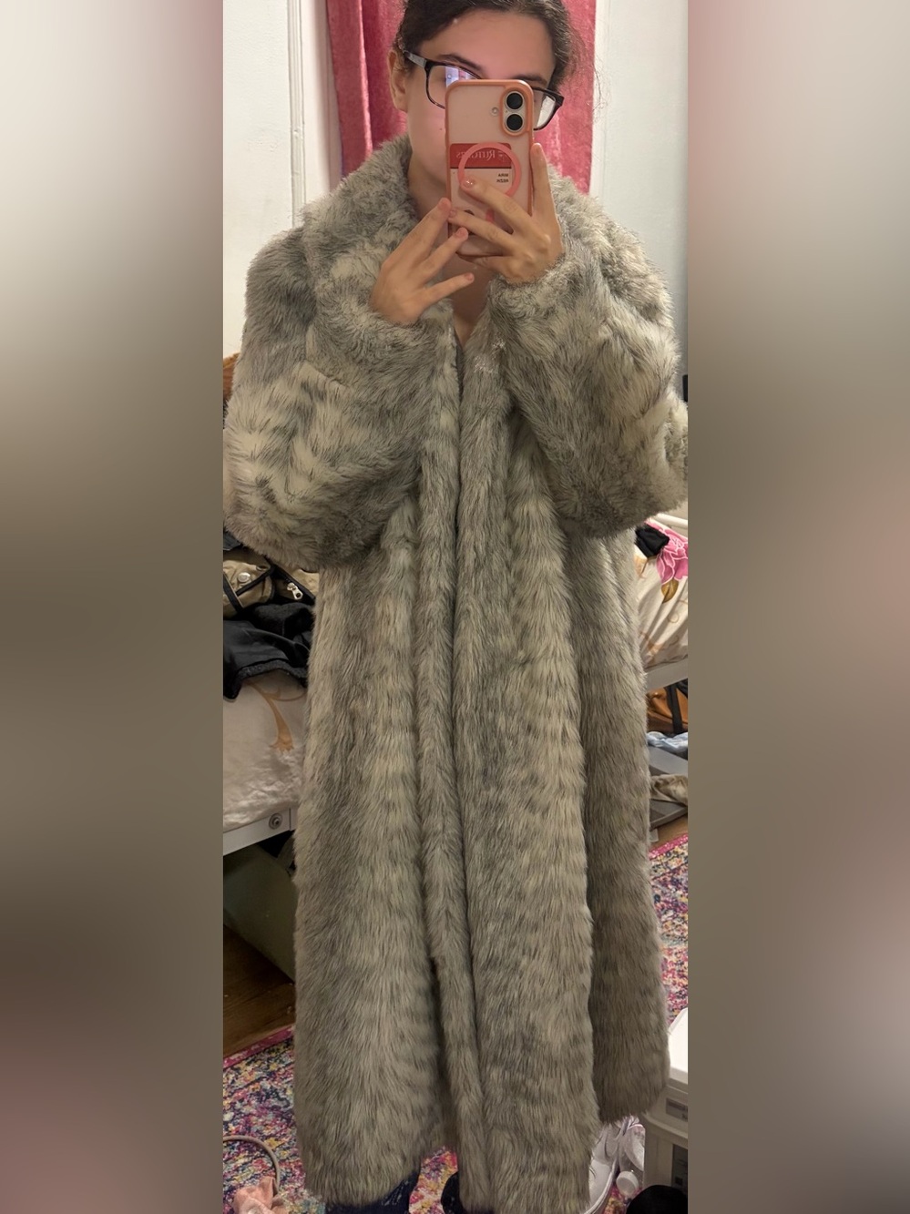 Long Faux Fur Coat